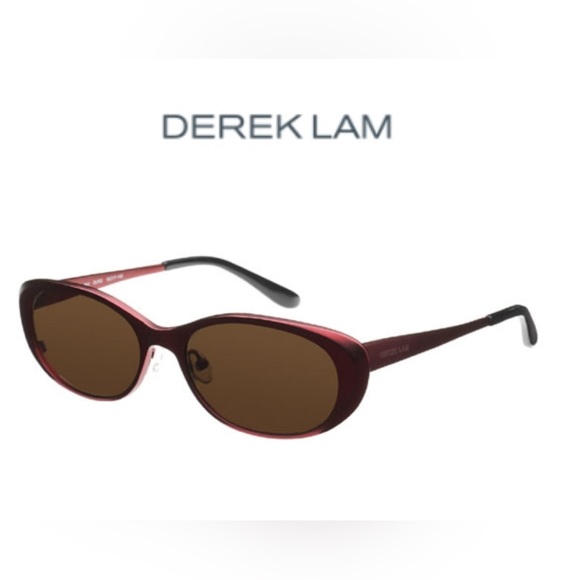 Derek Lam VERONICA Sunglasses Color red BURGUNDY BLOCK TITANIUM POLARIZED LENS main image 5
